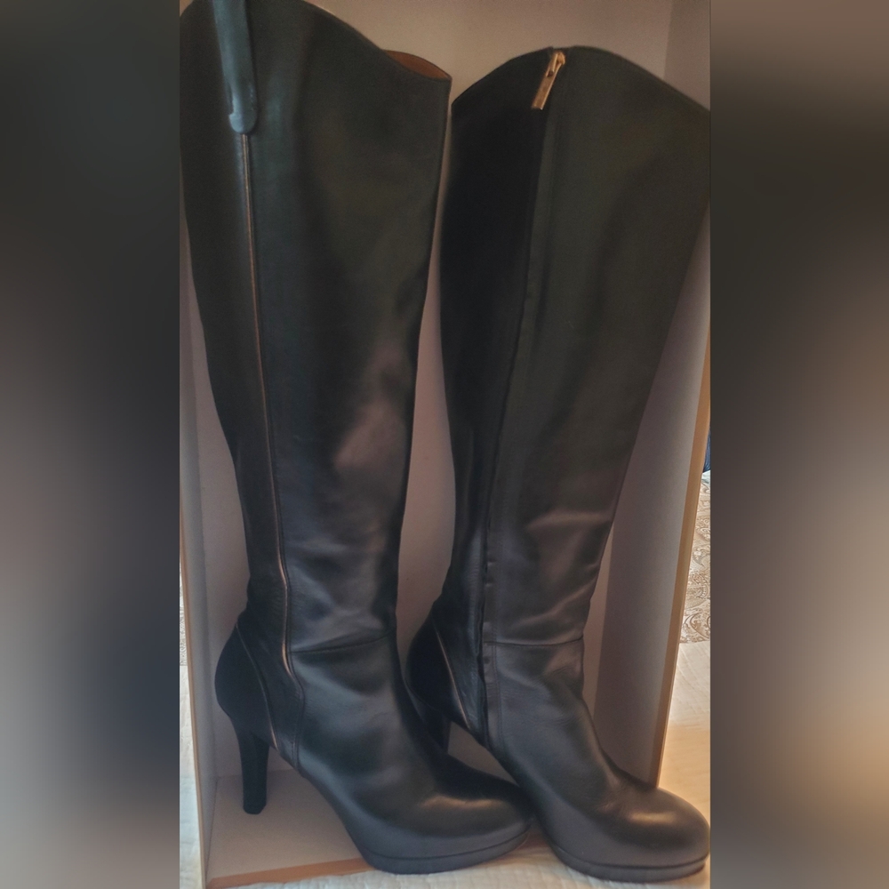 Brooks brothers genuine leather 4" heel boots